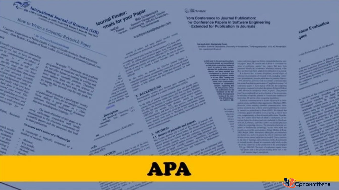 APA Format Research Paper Help